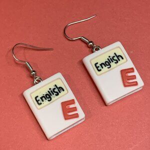 English Teacher, Teacher Earring, Book Earring, Gift Idea, Teacher Appreciation